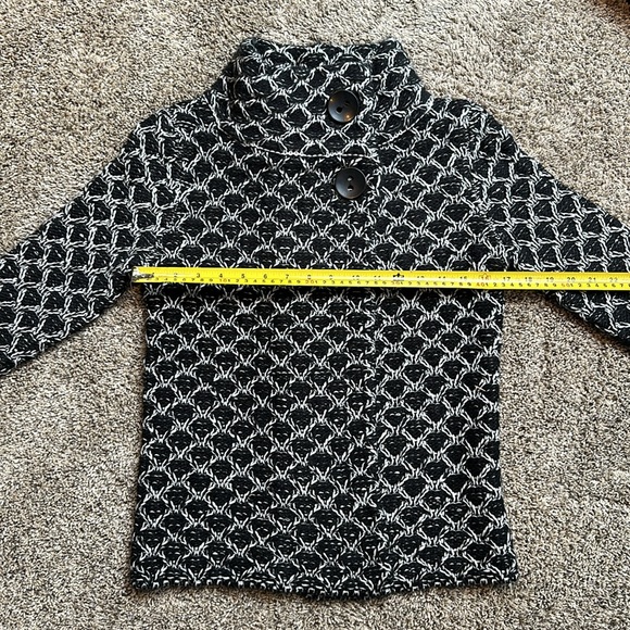 Krimson Klover Midnight Sun Button Cardigan in BLACK AND WHITE. Size Small - Picture 9 of 10